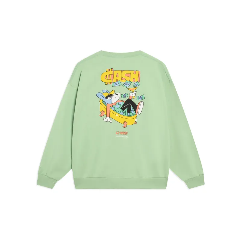 LINING Skateboard Sweatshirts Unisex Tranquil Green-1