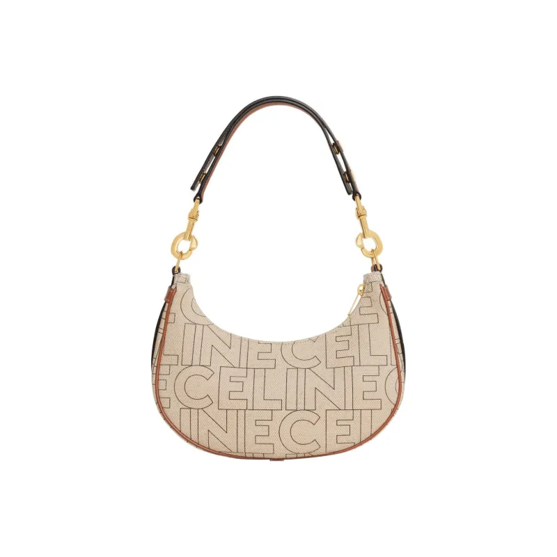 CELINE AVA Fabric With Calfskin Trim Handbag, Shoulder Bag Women's-1