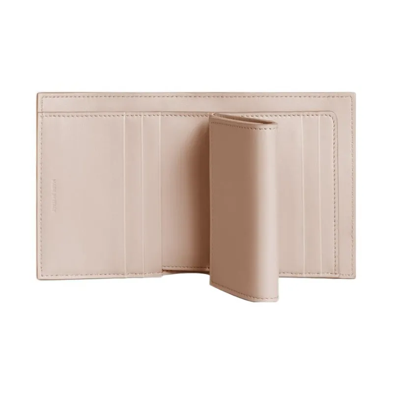 CELINE Grained Calfskin Wallet Small Size Women's Nude/Pink-3