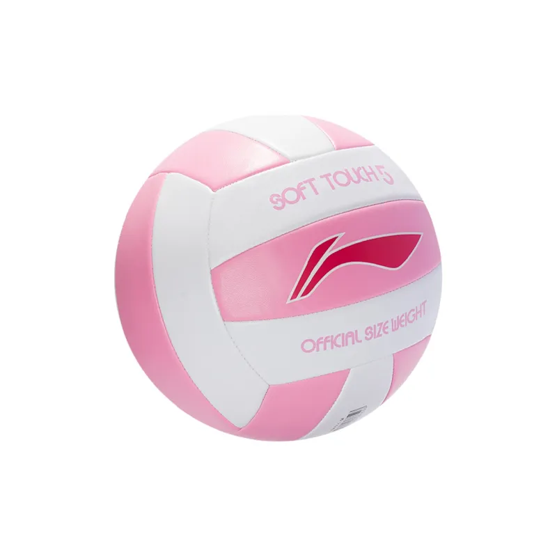LiNing PVC Size 5 Ball Volleyball Unisex White Pink-2