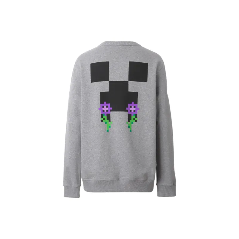 Burberry X Minecraft Monogram Motif Print Cotton Sweatshirt-1