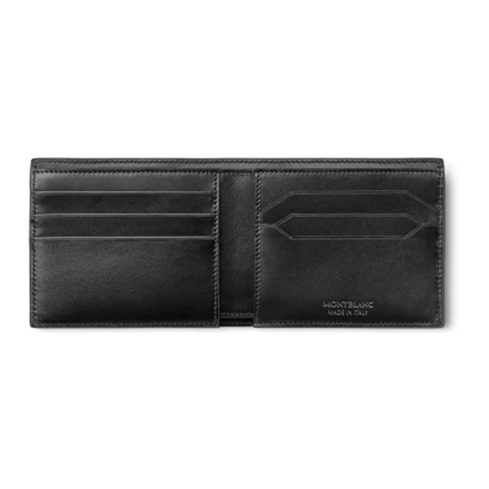 MONTBLANC Meisterstuck Cow Leather Patchwork Card Holder Wallet Card Clip Men's Gray-1