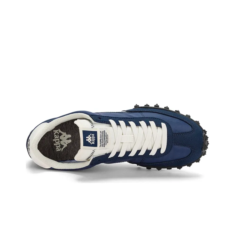 Kappa Cushioned Slip Resistant Abrasion Resistant Low Top Training Running Shoes Unisex Dark Blue White Black-5