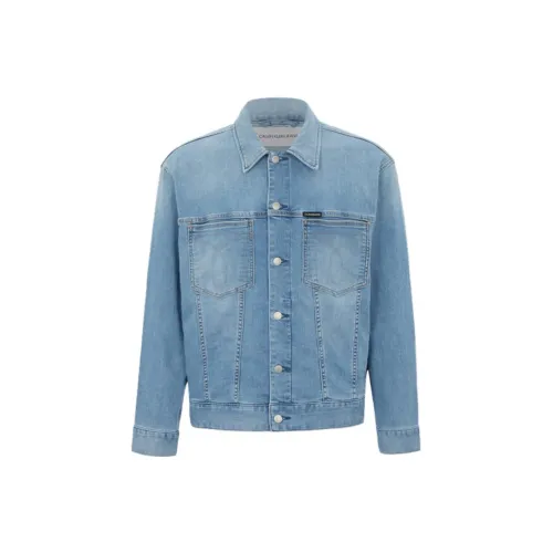 Calvin Klein Denim Jackets Men Blue