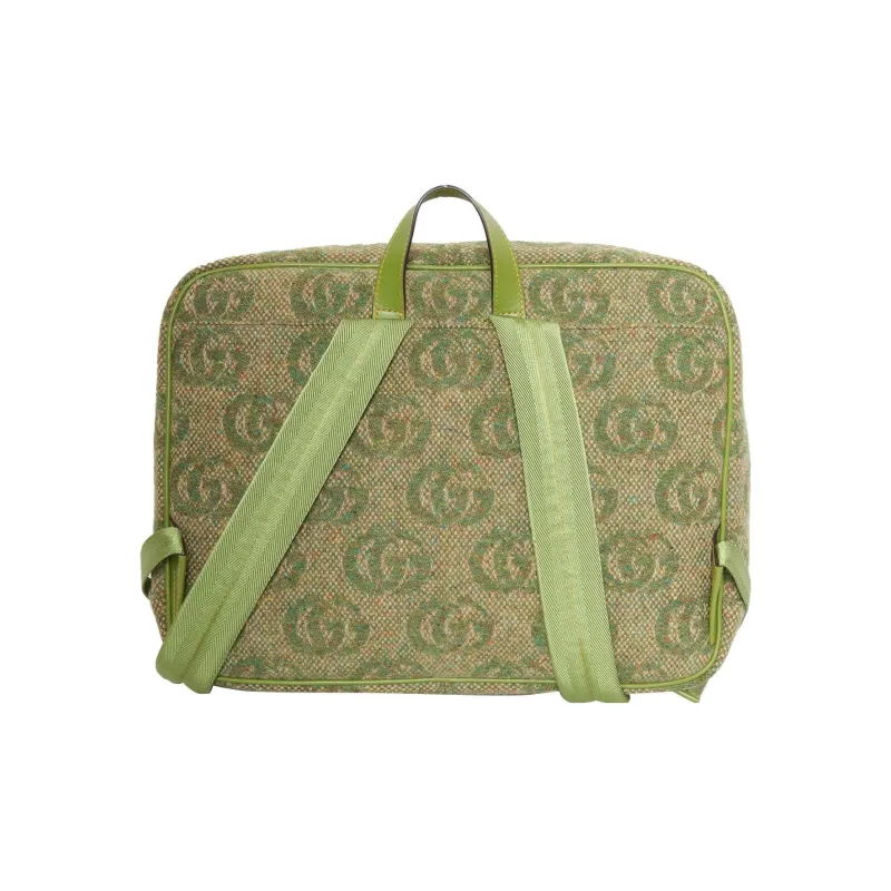 GUCCI Jacquard Wool Kids' Backpacks Kids' Green-2