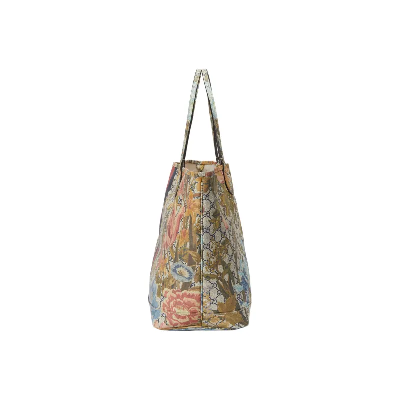 GUCCI Ophidia Canvas Tote Bag Shopping Bag Handbag Shoulder Bag Large Size Women's Multicolor-3