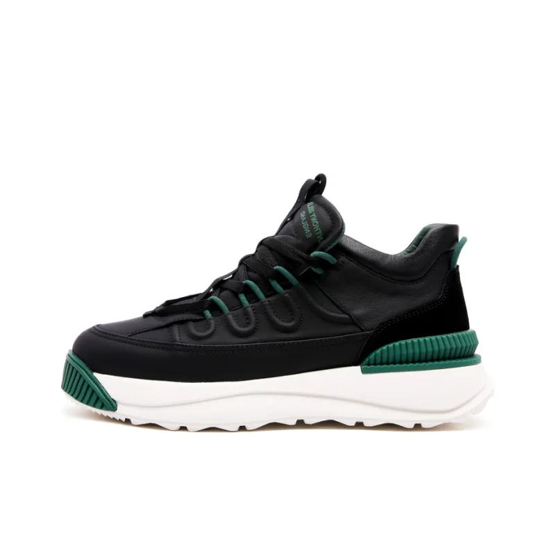 Anthony Miles Casual Shoes Men Low Top Black Green-0
