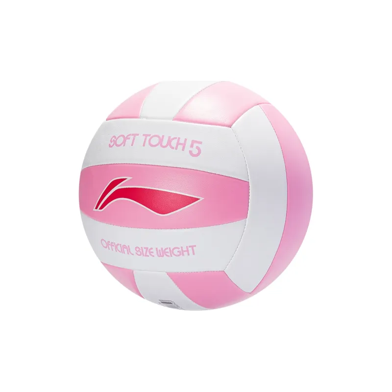 LiNing PVC Size 5 Ball Volleyball Unisex White Pink-3