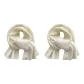 2 Pack (Milk White+Milk White)