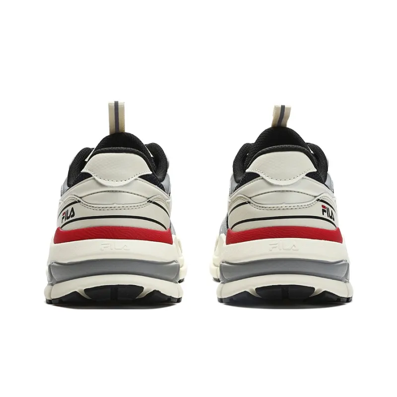 FILA DECODER Anti Slip Wear Resistant Low Top Casual Running Shoes Men's Blue White-3