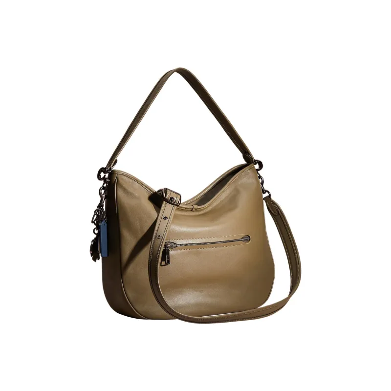 COACH Tabby Smooth Leather Shoulder Bag Crossbody Bag Handbag Large Size Women's Grass Green-1