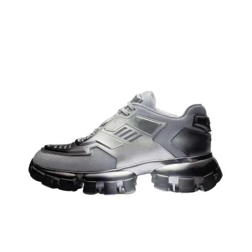 PRADA Cloudbust Thunder Casual Shoes Women's Low-Top Silver/Black