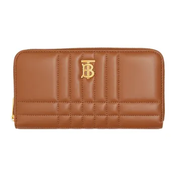 Burberry Lola Lola Bag Lambskin Wallet Women's Maple Brown