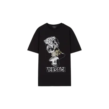 VERSACE Graphic Printed Crewneck T Shirt