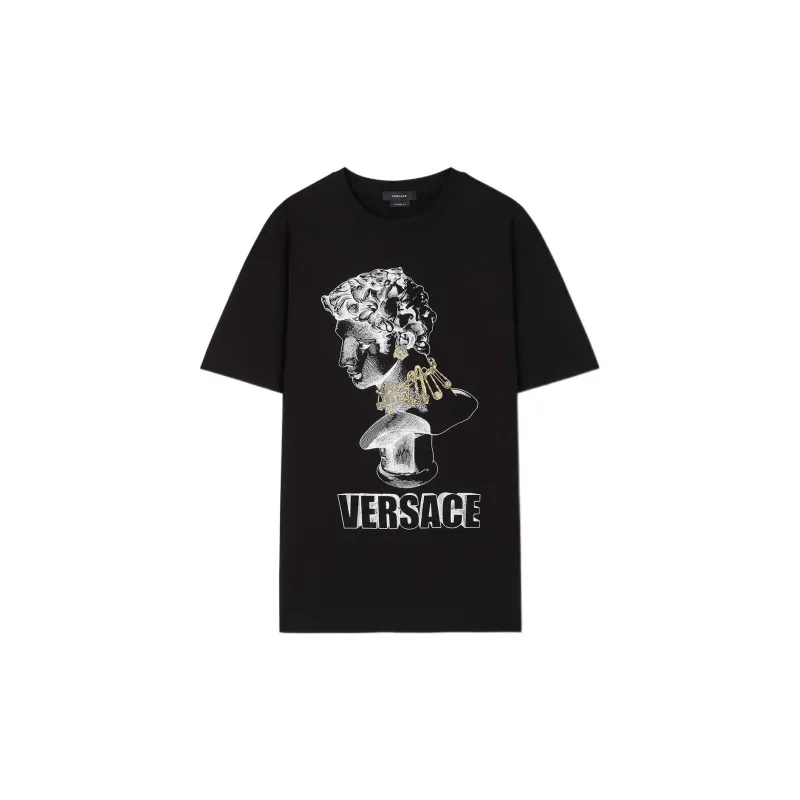 VERSACE Graphic Printed Crewneck T Shirt-0
