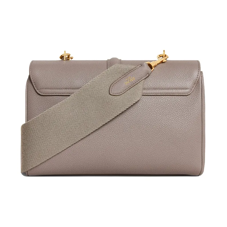 CELINE 16 Soft Grained Calfskin Handbag Shoulder Bag Crossbody Bag Women's Gray-2