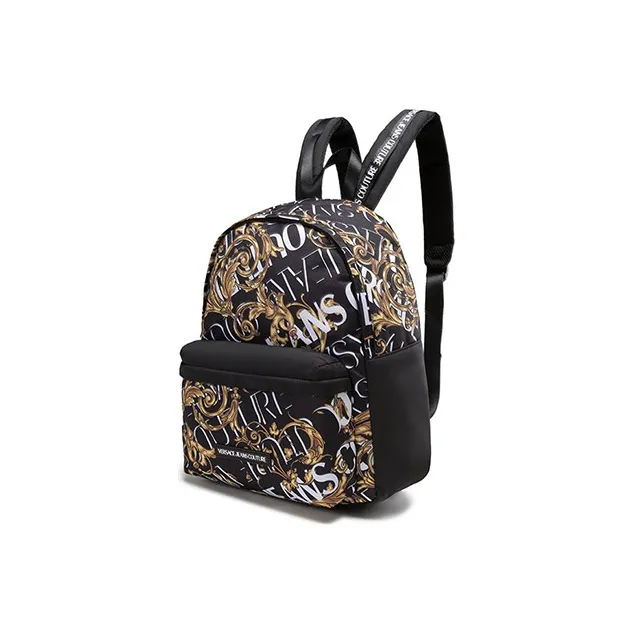 VERSACE JEANS COUTURE Fabric Backpack Large Size Men's Black-1