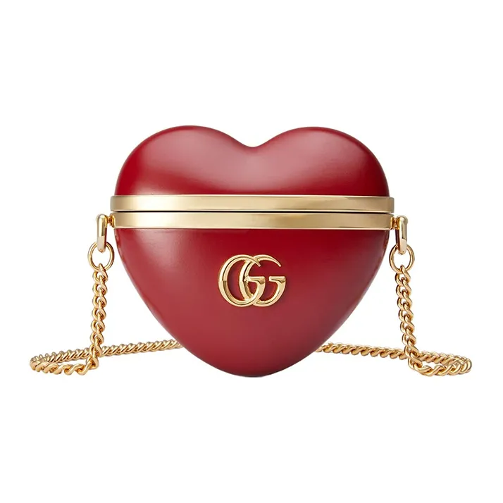 GUCCI Resin Shoulder Bag, Crossbody Bag With AirPods Case And Earphone Case Women's Red/Gold-0