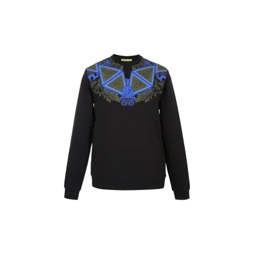 VERSACE JEANS Sweatshirts Men Blue Black