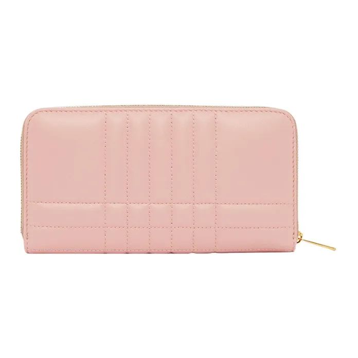 Burberry Lola Lola Bag Lambskin Wallet Women's Pink-4