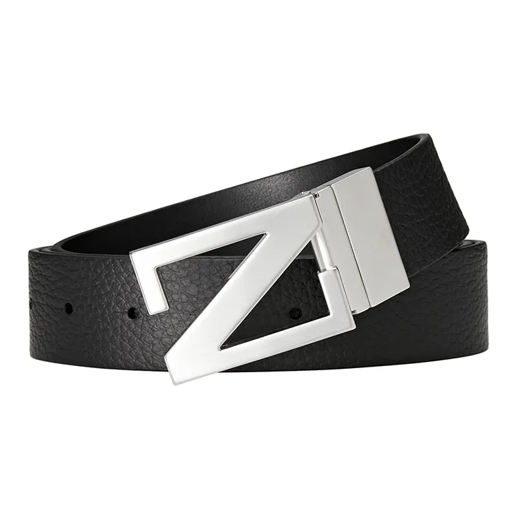 Ermenegildo Zegna Logo Plaque Buckle Belt-2