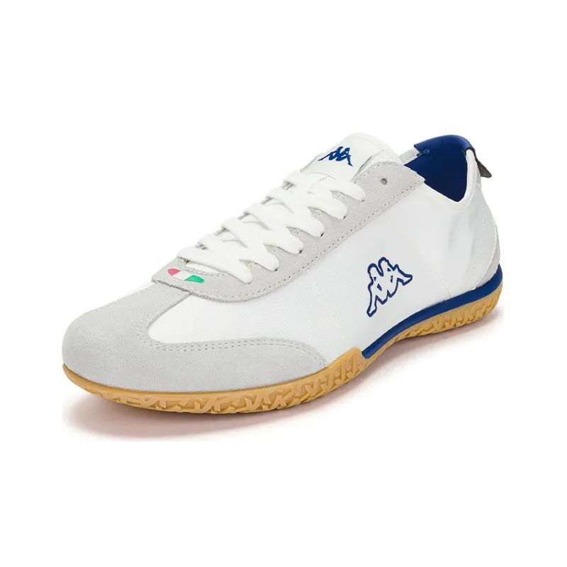 Kappa Anti Slip Wear Resistant Lightweight Breathable Low Top Casual Running Shoes Unisex White Gray Blue-1