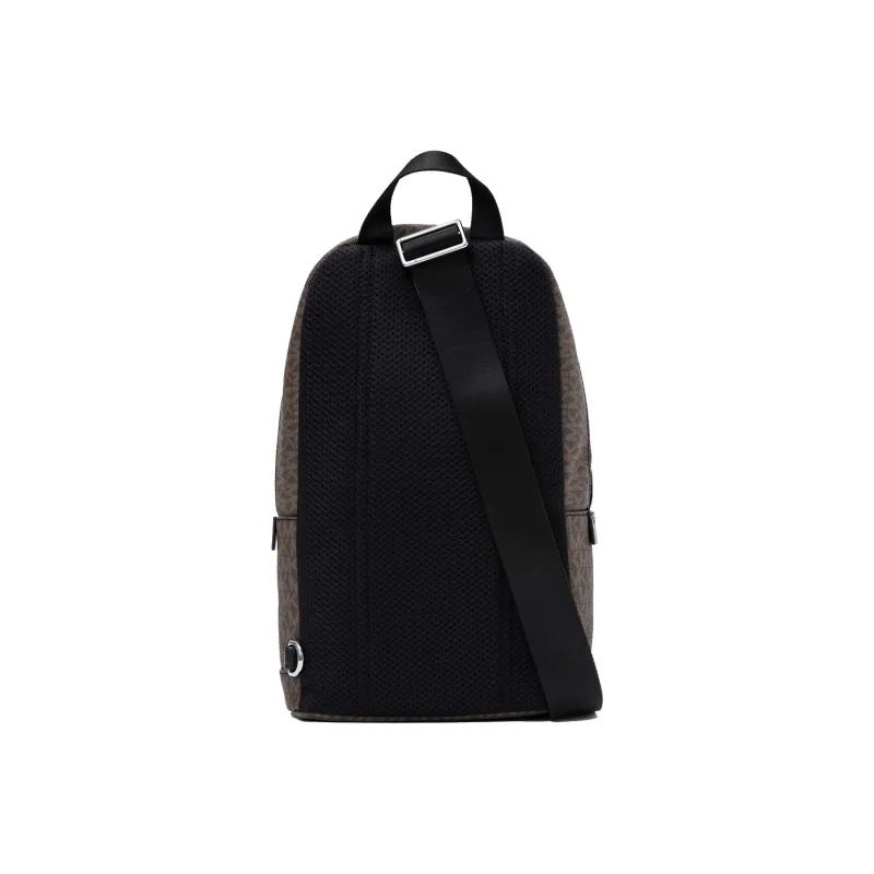 MICHAEL KORS MK Cooper Coated Canvas Shoulder Bag, Crossbody Bag, Sling Bag Men's Dark Brown-2