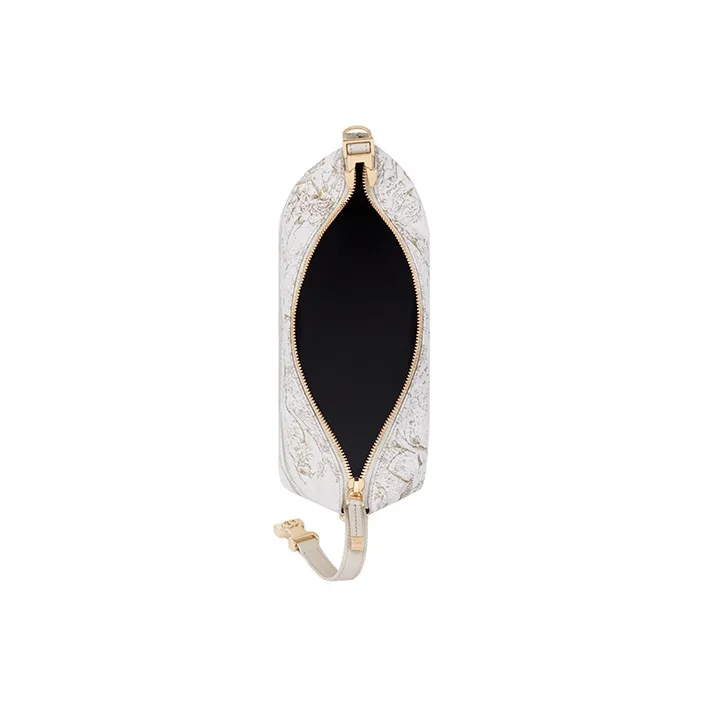 DIOR DiorTravel Fabric Portable Clutch Medium Size Women's Gold-3
