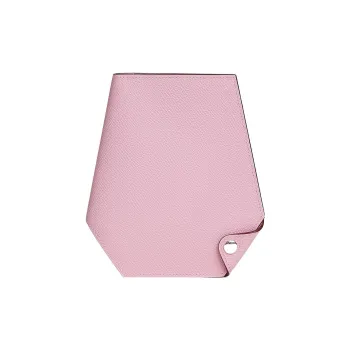 HERMES Clochette Epsom Calfskin Wallet Small Size Women's X9 Mauve Sylvestre Forest Purple
