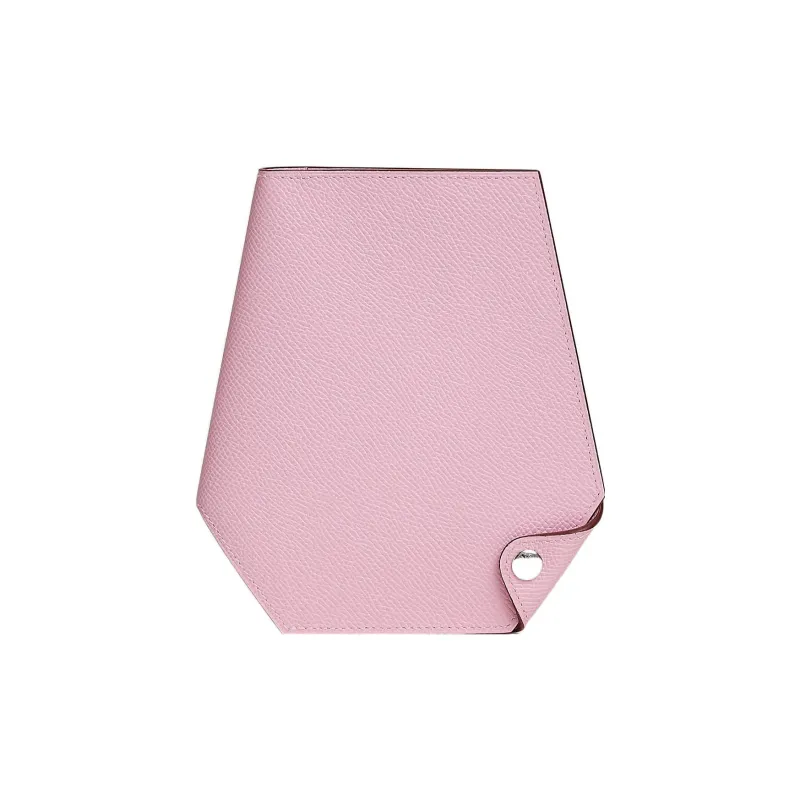 HERMES Clochette Epsom Calfskin Wallet Small Size Women's X9 Mauve Sylvestre Forest Purple-0