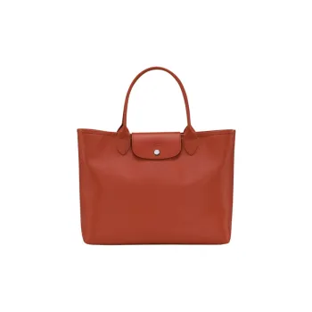LONGCHAMP Le Pliage City Coated Canvas With Leather One Shoulder Handbags Women's Orange