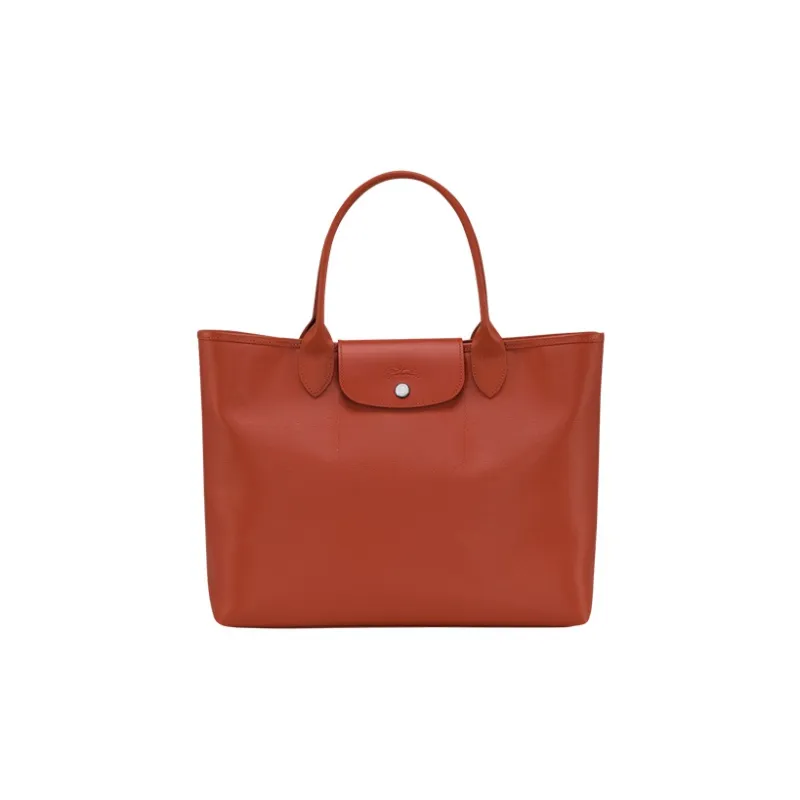 LONGCHAMP Le Pliage City Coated Canvas With Leather One Shoulder Handbags Women's Orange-0