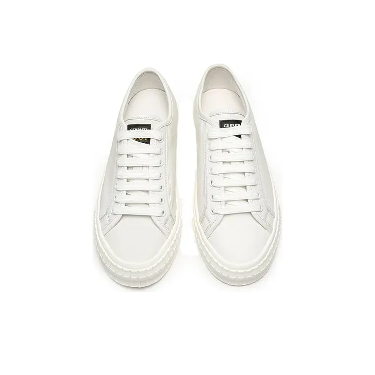CERRUTI 1881 Skateboard Shoes Men Low-Top White-2