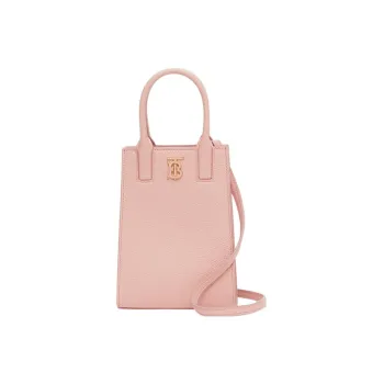Burberry Frances Calfskin Totes Shopping Bags Handbags Mini Women's Dark Pink