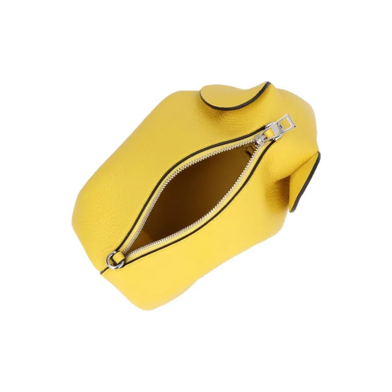 LOEWE Cow Leather Small Elephant Crossbody Bag Mini Women's Yellow-2