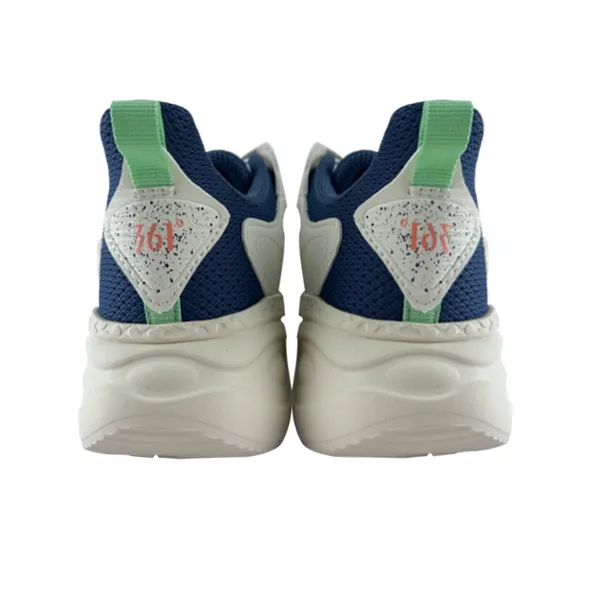 361° Casual Shoes Women's Low Top Feather White/Industrial Blue-3
