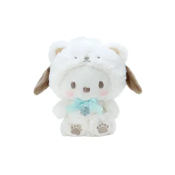Sanrio Pochacco White Latte Bear Collection Dolls Plush Doll 19.5cm Height