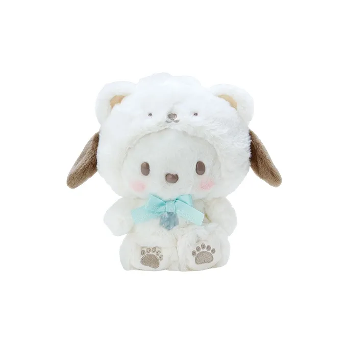 Sanrio Pochacco White Latte Bear Collection Dolls Plush Doll 19.5cm Height-0