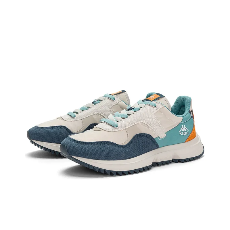 Kappa Anti Slip Wear Resistant Low Top Running Shoes Unisex Gray Blue Orange White-2