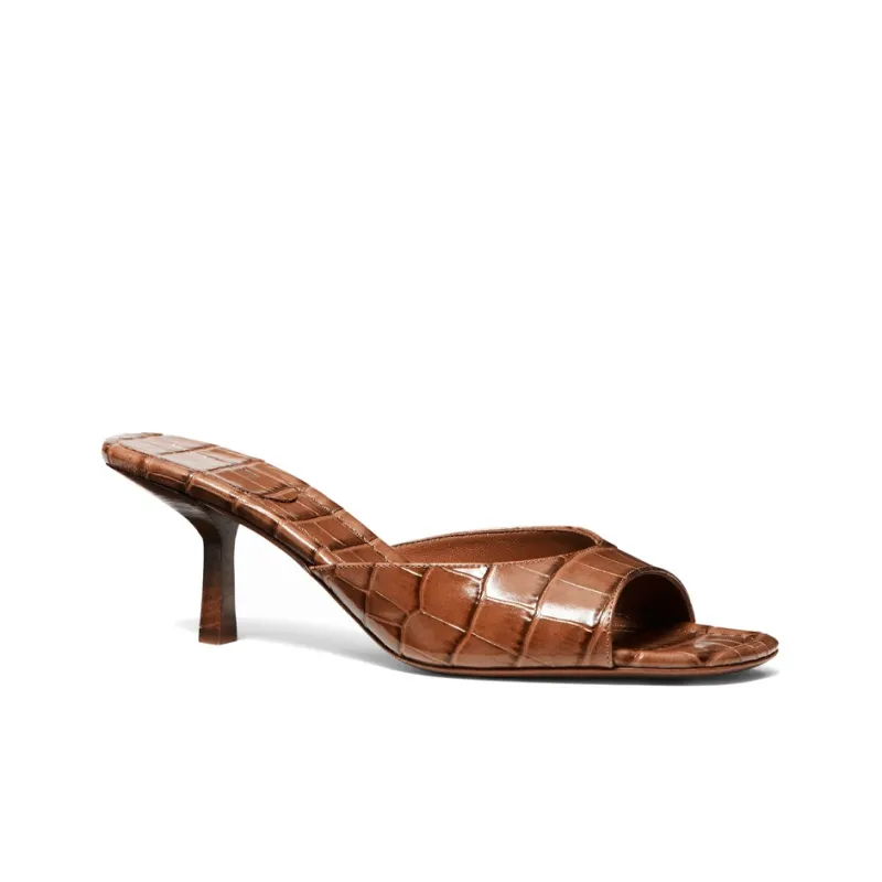 MICHAEL KORS Anita Odor-Resistant Slide Slippers Women's Chestnut-1