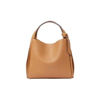 Kate Spade Knott Cow Leather Handbag Shoulder Bag Women's Brown Yellow