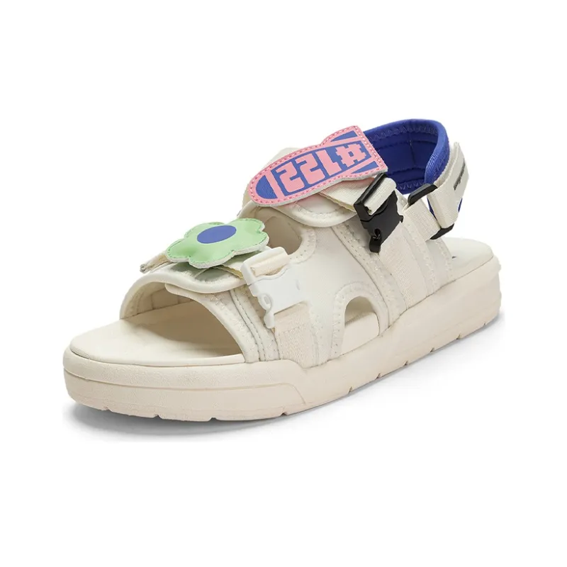 Kappa Beach Sandals Women's Heron Feather White/Blue Purple-1