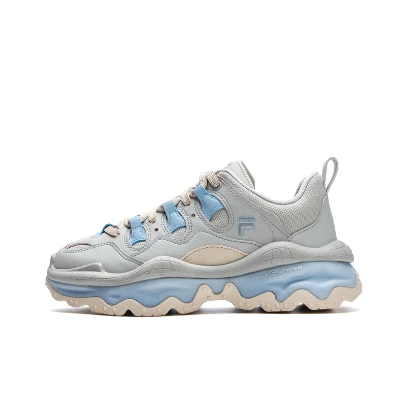 FILA FUSION QD96 Athletic Shoes 'Grey Beige Blue' Women's-0