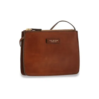 THE BRIDGE Leather Crossbody Bag Shoulder Bag Women's Brown