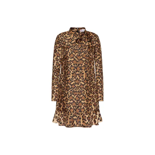 RED VALENTINO Long-Sleeved Dresses Women's Brown