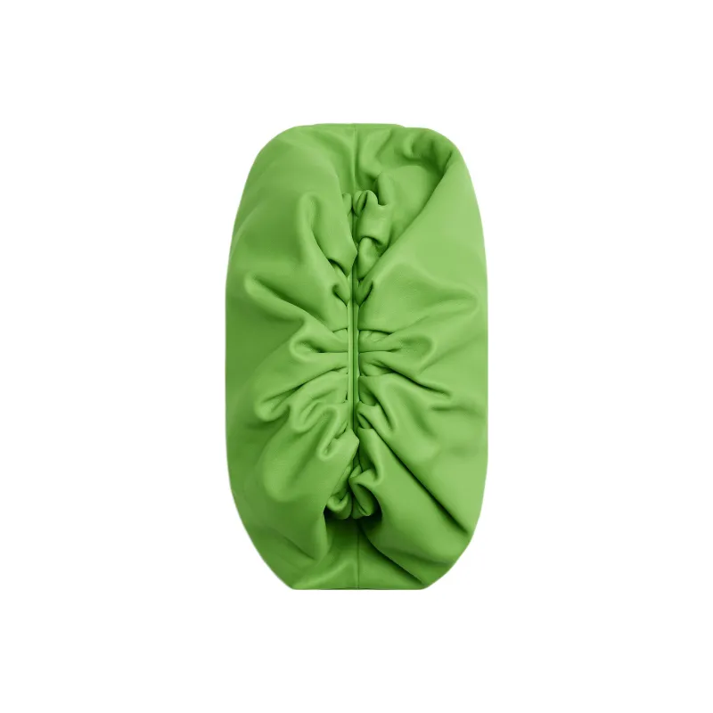Bottega Veneta POUCH Cloud Bag Cow Leather Clutch Women's Lemon Green-2