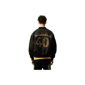 TCH Jackets Men Black Base Gold Logo