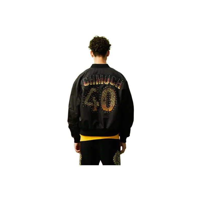 TCH Jackets Men Black Base Gold Logo-0