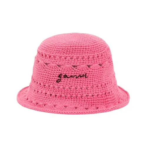 GANNI Bucket Hats Women's Pink Purple