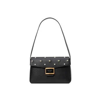 Kate Spade Katy Cow Leather Handbag Shoulder Bag Women's Black